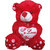 Suraj Baby Soft Toy Just For You And I Love U Heart Teddy With Checks 23Cm