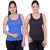 White Moon Camisoles and Vests 1500 - Pack of 2 (Royal Blue-Black)