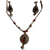 ruby pearls drop set