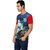 Okane Red Half Sleeve Round Neck Casual Wear T-shirts