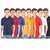PRO Lapes Captivating Multicolored Solid Half Sleeves Polo T-Shirt Pack of 8