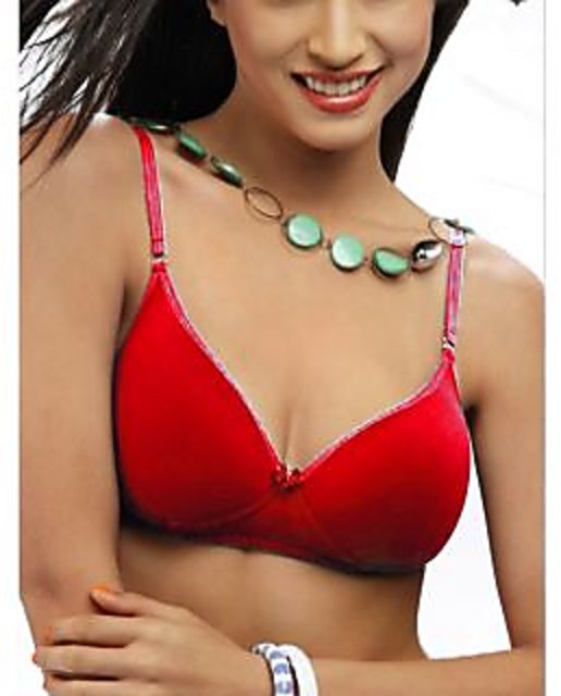 Buy Daisy Dee Womens Misty Collage Style Pre Shaped Bra Red Online