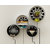 Home Sparkle Set Of 4 Round Shelves With Wall Stickers (Sh584)