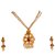 Antique Golden Traditional Handmade Gold Coated Stone  Pearls Pendant Set (MJ0169)