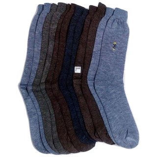 FABLOOK brand   woolen socks pack of 12 pairs,multi colour socks