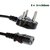 De TechInn 3 Pin Power Supply Cord Cable for Desktop Monitor Printer - 1.5 Mtr