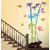 Vinyl Bamboo Trees Colorful With Rocks And Birds Jungle Scenery Wall Sticker