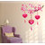 Walltola Pvc Beautiful Chinese Lamps Lantern In Pink On Floral Branch Wall Sticker