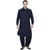 Arzaan Creations Navy Blue Pathani Suit