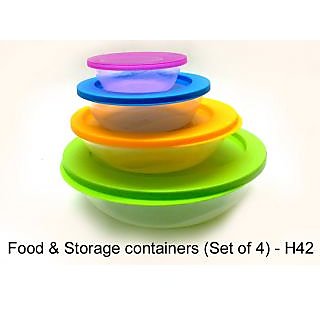 Food Storage Containers Set Of 4 Pcs Microwavable