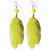 Shreya Collection Yellow Funky Beaded Feather Earrings - 853.5