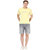Okane Yellow Half Sleeve Round Neck Casual Wear T-shirts