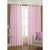 Geonature Baby Pink polyster Eyelet Door Curtains Set Of 6 Size 4X7 (G6CR7F-105)
