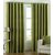 Geonature Green polyster Eyelet Door Curtains Set Of 6 Size 4X7 (G6CR7F-117)