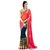 florence clothing company Orange   Embroidered Saree With Blouse