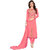 Aaina Pink Georgette Embroidered Dress Material For Women (Unstitched)