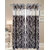 Homefab India Set Of 2 Designer Waves Brown Long Door Curtains
