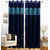 Homefab India Set Of 2 Polyester Blue Window Curtains