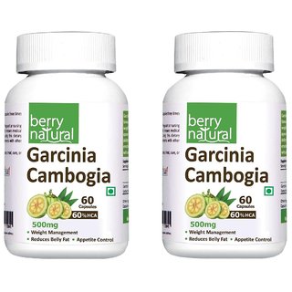 Berry Natural Garcinia Cambogia 60 HCA (500 Mg), 60 Capsules (Pack Of 2)