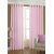 Geonature Baby Pink polyster Eyelet Door Curtains Set Of 6 Size 4X7 (G6CR7F-136)