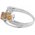 Citrine And Cubic Zirconia Gemstone Studded Ring By Allure
