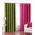 Geonature Green And Rani Pink polyster Eyelet Door Curtains Set Of 6 Size 4X7 (G6CR7F-146)