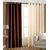 Geonature Brown And Cream polyster Eyelet Door Curtains Set Of 6 Size 4X7 (G6CR7F-150)
