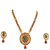 Gold Plated Red  Green Color AD Stone Designer Pendant Set For Women(MJ0153)