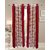 Geonature Red Kolavery polyster Eyelet Door Curtains Set Of 6 Size 4X7 (G6CR7F-153)