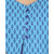 Sukuma Turquoise Printed Cotton Stitched Kurti