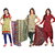 Lookslady Multicolor Cotton Printed Salwar Suit Dress Material (Pack of 3) (Unstitched)