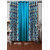 Homefab India Set Of 3 Multi Style Aqua Blue Door Curtains