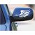 Reflective Wings Car Rearview Mirror Decal Sticker 2 pcs White