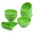 Set of 12 pcs Microwave Safe Soup Bowl in Opalware Material- 100 ml Green