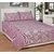 Geonature Wine Poly-Cotton 1 Double Bedsheet with 2 pillow cover (GSANTRO2)