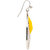 Golden Peacoack Silver Plated Yellow Hanging Earring