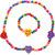 Angel Glitter Happy Go Lucky Heart 2-Pcs Jewellery Set For Kids