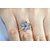 ENZY Delight Floral Design Cocktail Ring for Women