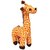 Tabby Toys Cute Giraffe Soft Toy  - 35 cm (Brown)