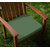 Lushomes Cotton Vineyard Green Chair Pads with 4 Strings and Foam Filling 2 pcs