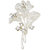 Golden Peacock Silver Plated Flower Shaped Brooch
