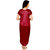 @rk Nating Night Dress Mahroon Color for Ladies