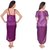 @rk Short Satin Purple color Nighty ,Gown,Sleepware,Robes,Night Dress