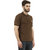 AUSTIN WOOD Brown Casual Half Sleeve T-Shirt For Men (CP06)