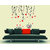 Oren Empower Beautiful Love Nest  Red Heart Wall Stickers (120 cm X cm 110, Red, Black)