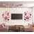 Oren Empower Very Sweet Decorative Pink Flower Wall Sticker (88 cm X cm 150, Multicolor)