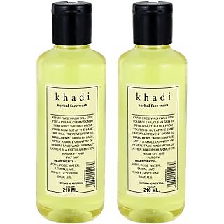 Khadi Herbal Face Wash (Twin Pack) (420 Ml)