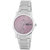 Maxima Quartz Pink Round Women Watch 38303CMLI
