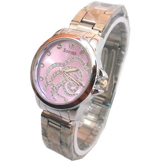 Sooms Steel Chain Designer Ladies Watch