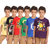 LYRIL BOYS CHEST PRINTED HALFSLEEVE ROUNDNECK T-SHIRT-PACK OF 6
